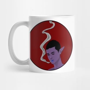 smoking demon girl Mug